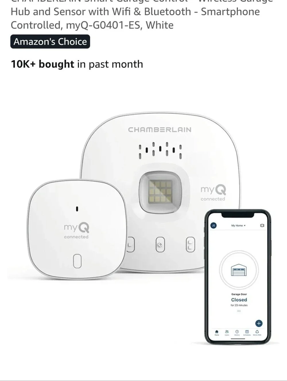 Smart Garage Hub - Chamberlain Through Amazon